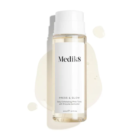 Medik8 Press & Glow 200 ml | Tónico exfoliante PHA diario