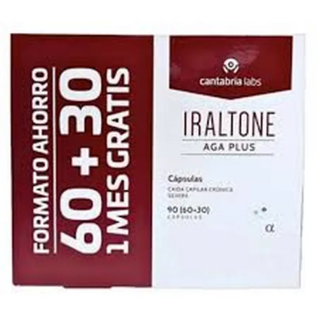Iraltone AGA Plus 90 cápsulas (60+30) | Complemento capilar