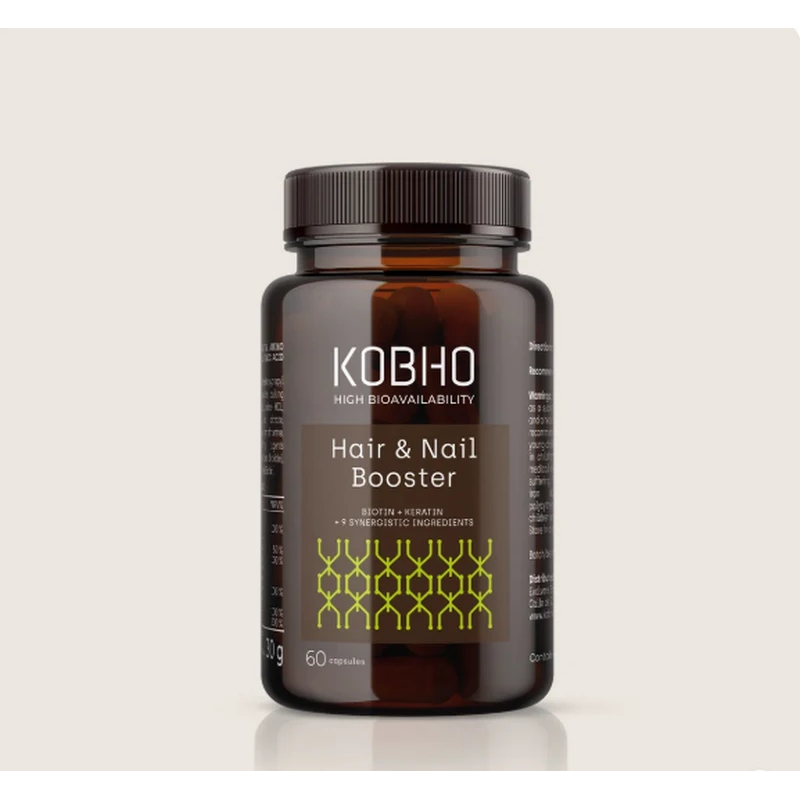 Biotina + Queratina KOBHO 60 Cápsulas | Hair & Nail Booster