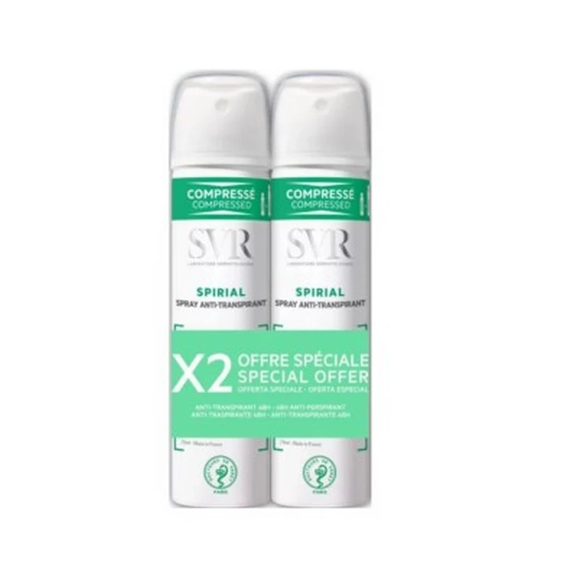 SVR Spirial Antitranspirante Spray Duo 2x75 ml