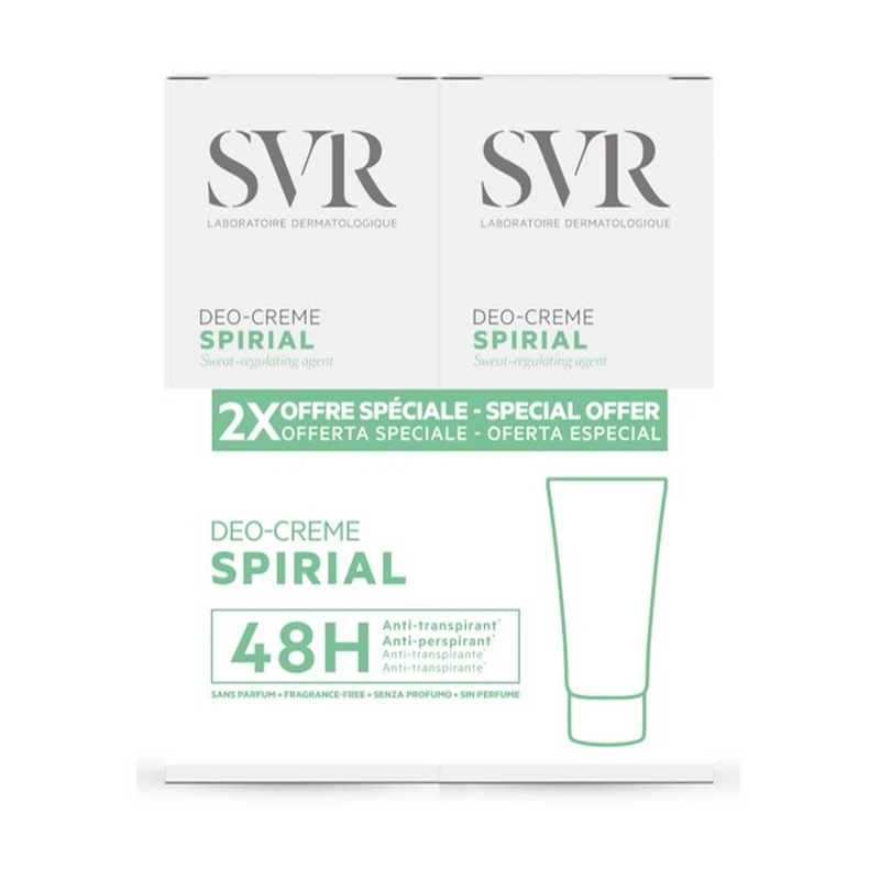 SVR Spirial Crema Antitranspirante 48h 50 ml | Sudoración Intensa