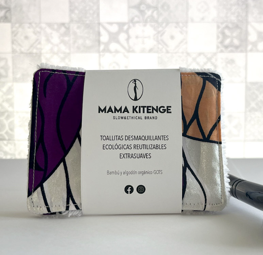 toallitas desmaquillantes reutilizables de MAMA KITENGE